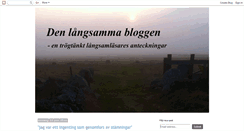 Desktop Screenshot of langsambloggen.blogspot.com