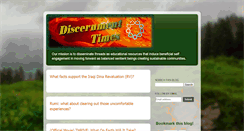 Desktop Screenshot of discernmenttimes.blogspot.com