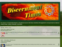 Tablet Screenshot of discernmenttimes.blogspot.com