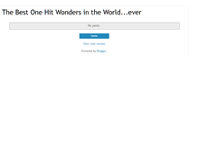 Tablet Screenshot of onehitwondersever.blogspot.com