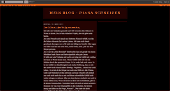 Desktop Screenshot of diana-schneider.blogspot.com