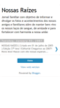 Mobile Screenshot of jornalnossasraizesdejaneiro1ano1.blogspot.com