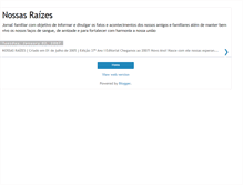 Tablet Screenshot of jornalnossasraizesdejaneiro1ano1.blogspot.com