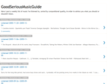 Tablet Screenshot of goodseriousmusicguide.blogspot.com
