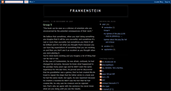 Desktop Screenshot of frankensteinisvisitingus.blogspot.com