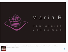 Tablet Screenshot of mariarpasteleria.blogspot.com