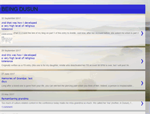 Tablet Screenshot of beingdusun.blogspot.com