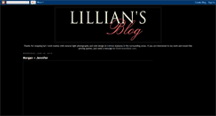 Desktop Screenshot of lillianbdesign.blogspot.com