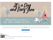 Tablet Screenshot of itsadogandponyshow.blogspot.com