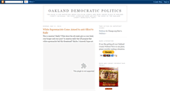 Desktop Screenshot of oaklanddemocraticpolitics.blogspot.com