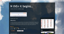 Desktop Screenshot of nthenitbegins.blogspot.com