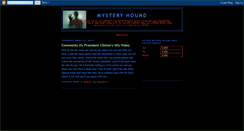 Desktop Screenshot of mysteryhound.blogspot.com