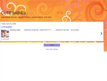 Tablet Screenshot of cutebabiespictures.blogspot.com