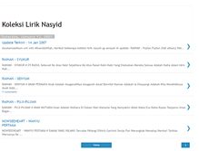Tablet Screenshot of lirik-nasyid.blogspot.com