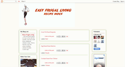 Desktop Screenshot of livingeasyrecipes.blogspot.com