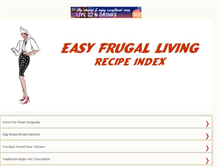 Tablet Screenshot of livingeasyrecipes.blogspot.com