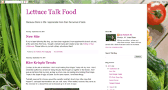 Desktop Screenshot of lettucetalkfood.blogspot.com