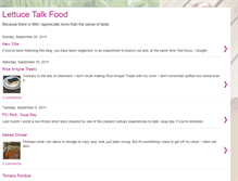 Tablet Screenshot of lettucetalkfood.blogspot.com