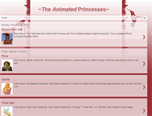 Tablet Screenshot of animatedprincesses.blogspot.com