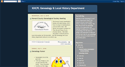 Desktop Screenshot of khcplgenealogy.blogspot.com