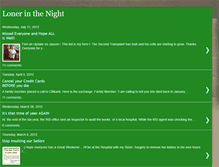 Tablet Screenshot of lonelyisthenights.blogspot.com