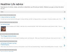 Tablet Screenshot of healthierlifeadvice.blogspot.com