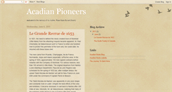 Desktop Screenshot of canadapioneers.blogspot.com