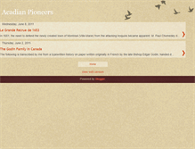 Tablet Screenshot of canadapioneers.blogspot.com
