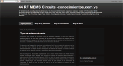 Desktop Screenshot of conocimientosrfmems.blogspot.com