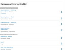 Tablet Screenshot of esperantocommunication.blogspot.com