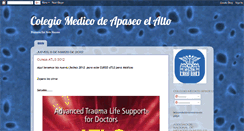 Desktop Screenshot of colegiomedicoapaseoelalto.blogspot.com