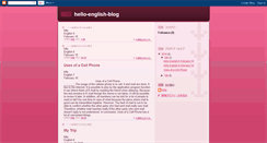 Desktop Screenshot of hello-english-blog.blogspot.com