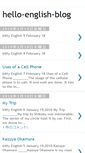 Mobile Screenshot of hello-english-blog.blogspot.com