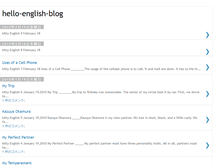 Tablet Screenshot of hello-english-blog.blogspot.com