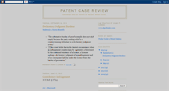 Desktop Screenshot of gordononpatentcases.blogspot.com