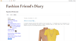Desktop Screenshot of fashionfriendsdiary.blogspot.com