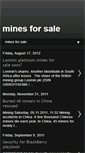 Mobile Screenshot of mines-for-sale.blogspot.com