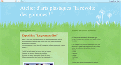 Desktop Screenshot of larevoltedesgommes.blogspot.com