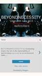 Mobile Screenshot of beyond-necessity.blogspot.com