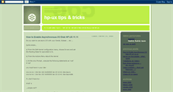 Desktop Screenshot of hpux-tips.blogspot.com