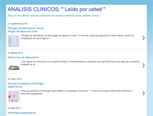 Tablet Screenshot of analisisclinicos.blogspot.com