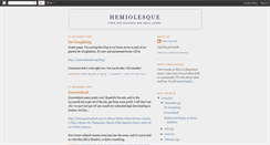 Desktop Screenshot of hemiolesque.blogspot.com