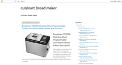 Desktop Screenshot of cuisinartbreadmakers.blogspot.com