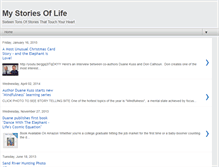 Tablet Screenshot of mystoriesoflife.blogspot.com