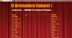 Desktop Screenshot of elarrimaderocabaret.blogspot.com