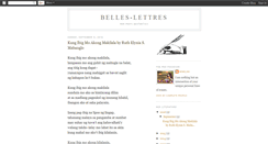 Desktop Screenshot of mybelles-lettres.blogspot.com