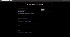 Desktop Screenshot of kudhin.blogspot.com