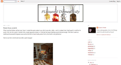 Desktop Screenshot of pleasantdomesticity.blogspot.com