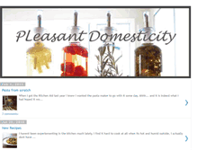 Tablet Screenshot of pleasantdomesticity.blogspot.com