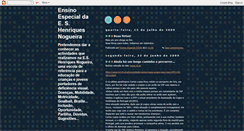 Desktop Screenshot of ensinoespecialeshn.blogspot.com